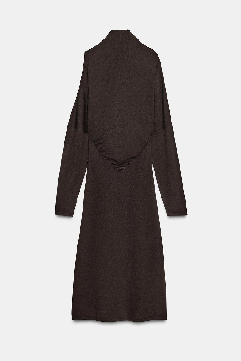 KNIT CUT OUT MIDI DRESS