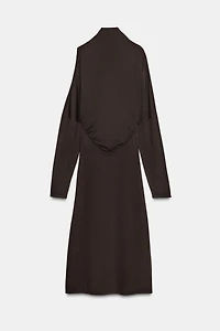 KNIT CUT OUT MIDI DRESS