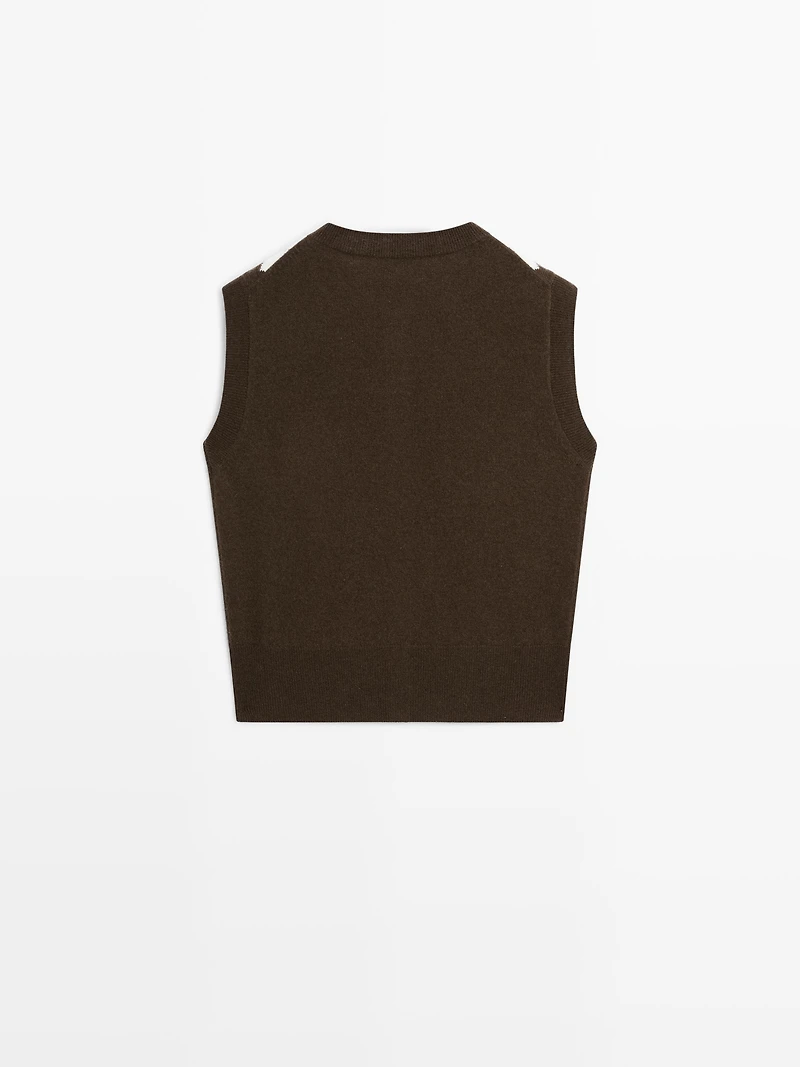 Cardigan losangé