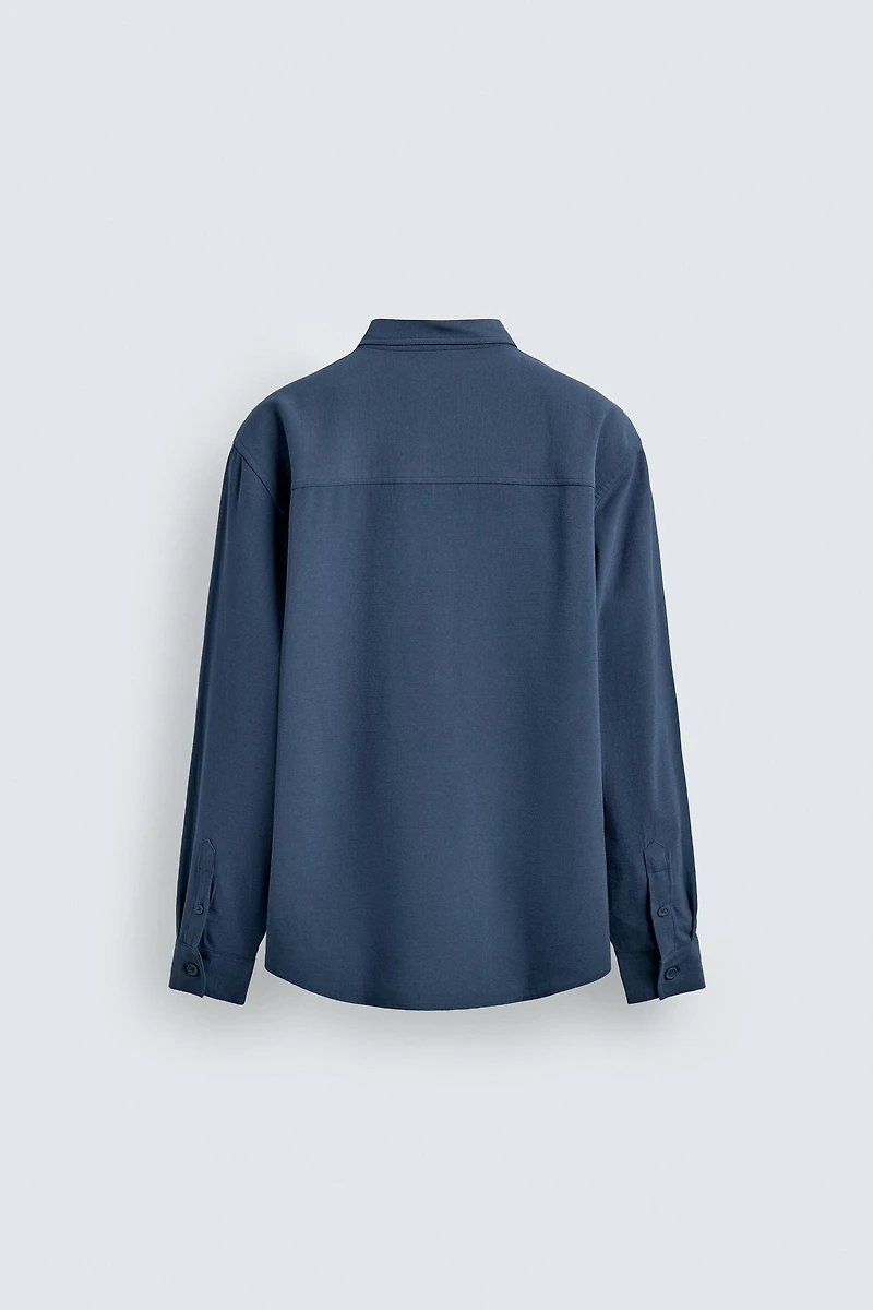 FLOWY POCKET SHIRT
