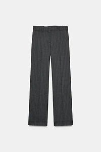 HERRINGBONE STRAIGHT LEG PANTS