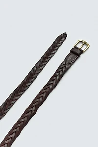 CEINTURE EN CUIR TRESSÉ AARON LEVINE X ZARA