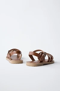 LEATHER STRAP SANDALS