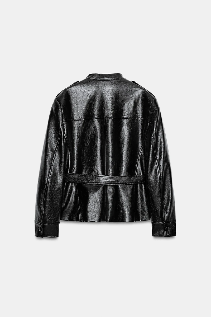 ZW COLLECTION FAUX LEATHER JACKET