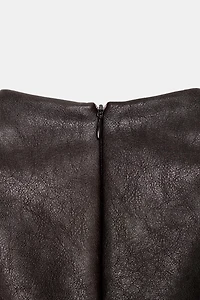 FAUX LEATHER TOP