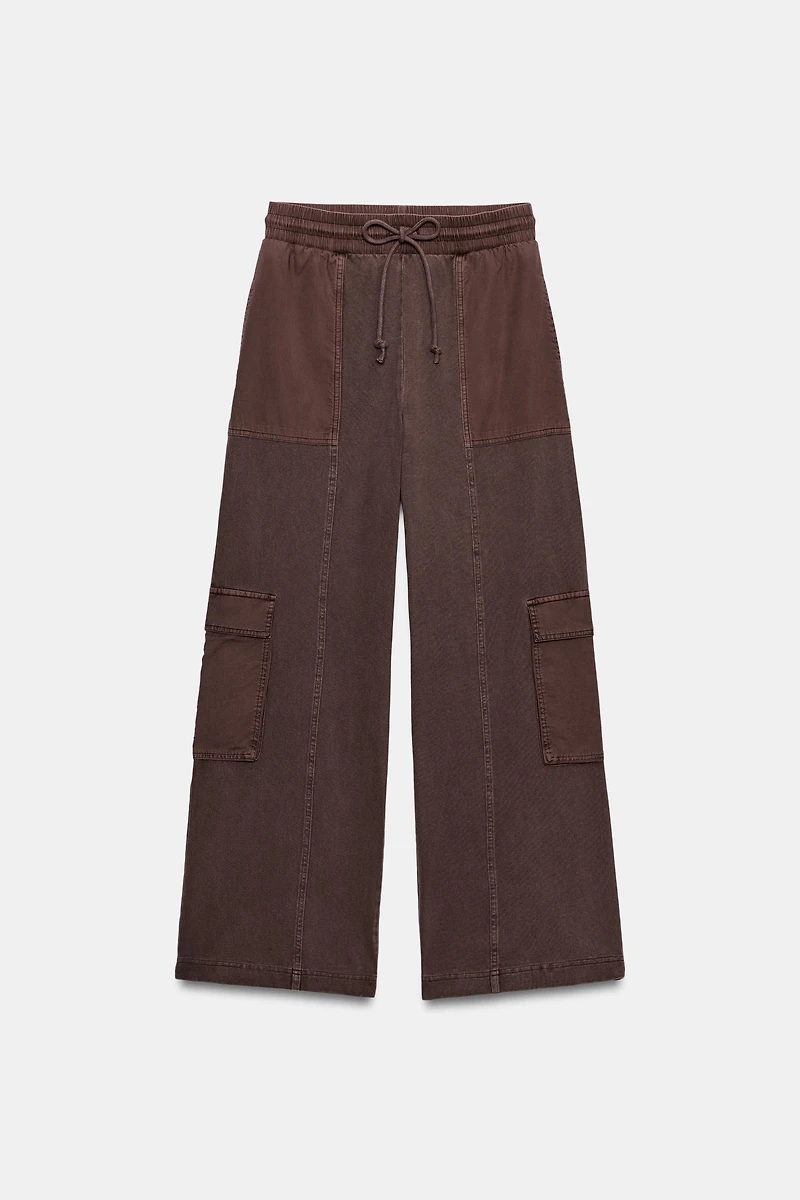 WASHED EFFECT CARGO PANTS