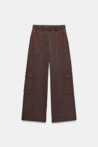 WASHED EFFECT CARGO PANTS
