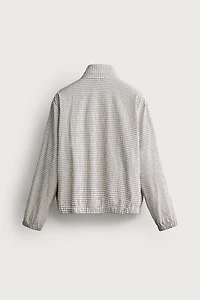 BLOUSON COURT À CARREAUX