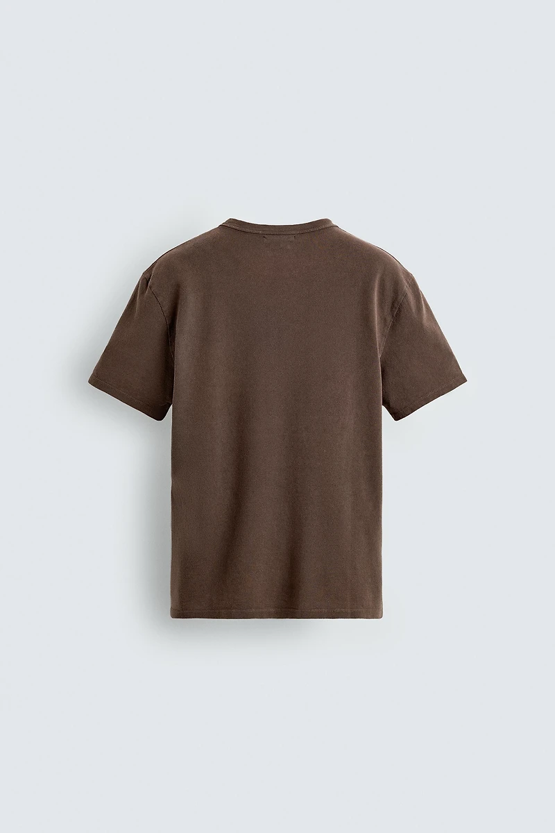 T-SHIRT EN MAILLE IMPRIMÉ LAV