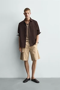 BELTED RELAXED FIT SHORTS