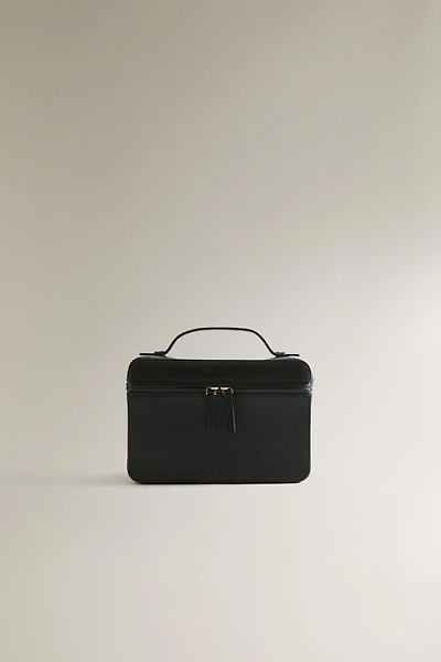 LEATHER BRIEFCASE TOILETRY BAG