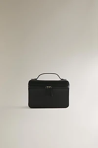 LEATHER BRIEFCASE TOILETRY BAG
