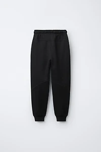 PIQUÉ COMBINATION INTERLOCK PLUSH PANTS