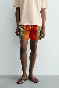 MAILLOT DE BAIN LONG À IMPRIMÉ FLORAL