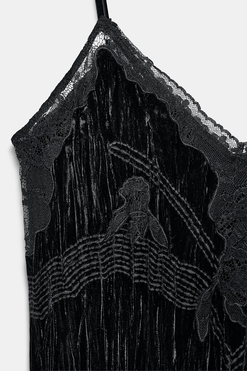 VELVET LACE TOP ZW COLLECTION