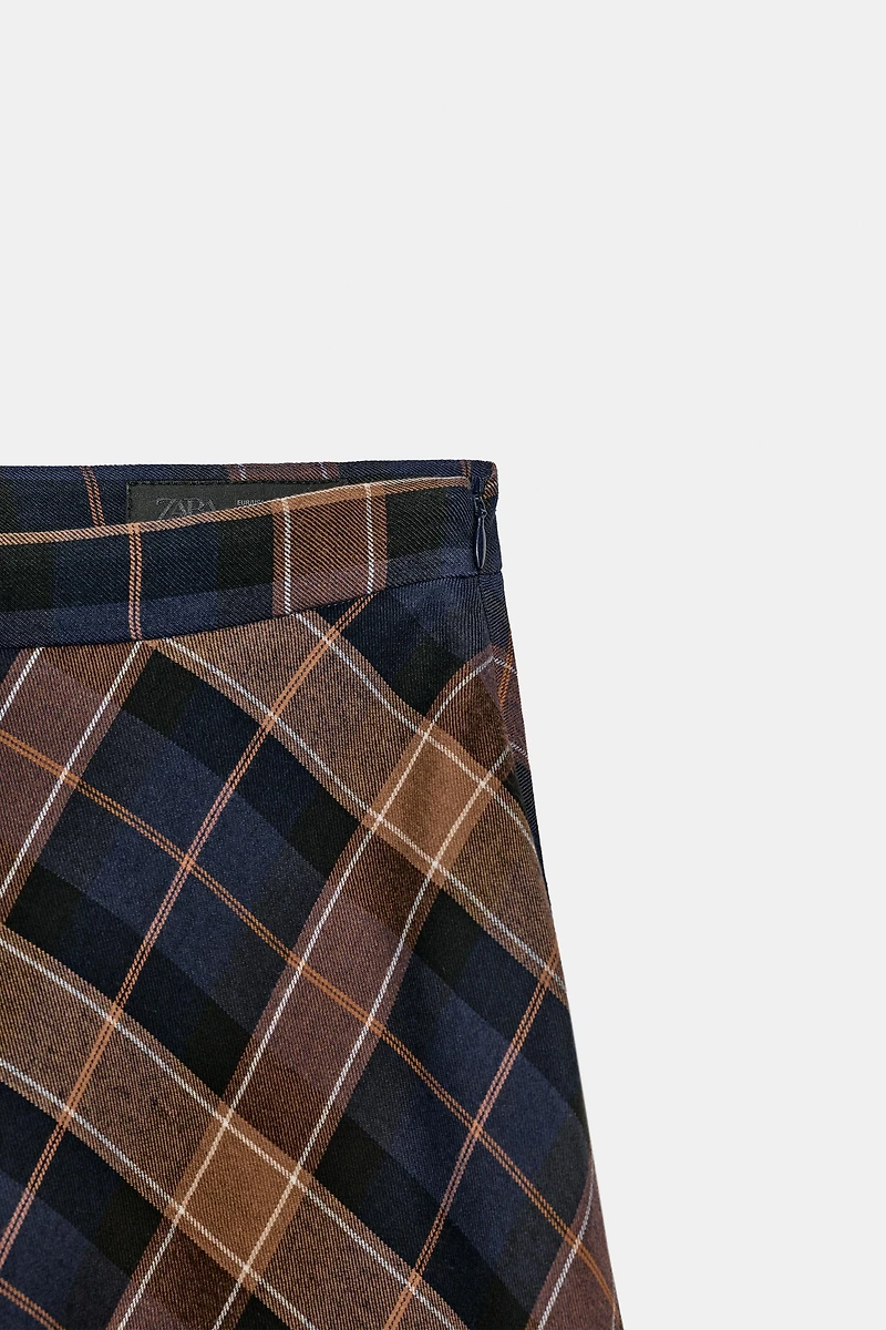 CHECK CAPE SKIRT ZW COLLECTION LIMITED EDITION