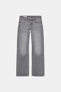 TRF WIDE LEG LOW RISE JEANS
