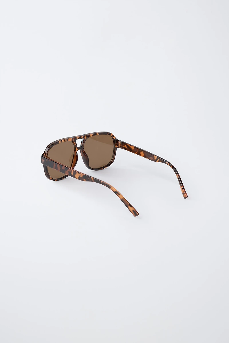 LUNETTES DE SOLEIL AVIATEUR EFFET ÉCAILLE
