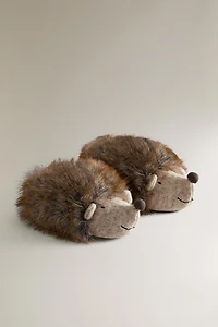 CHILDREN'S HEDGEHOG SLIPPERS