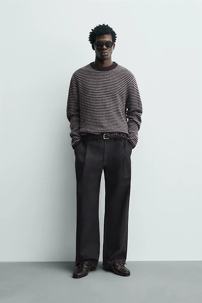 STRIPED WOOL BLEND JUMPER