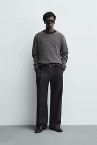 STRIPED WOOL BLEND JUMPER