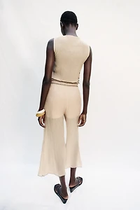 CULOTTES WITH CONTRASTING SEAMS