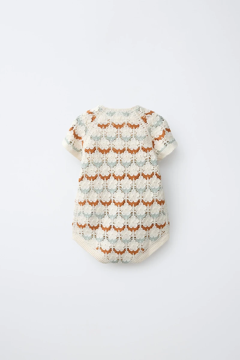 CROCHET KNIT JUMPSUIT