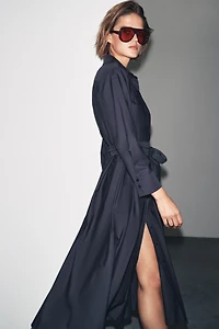 ROBE-CHEMISE EN POPELINE ZW COLLECTION