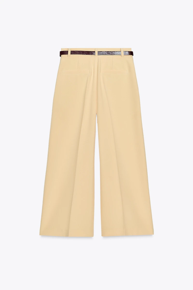 PANTALON JUPE-CULOTTE CEINTURE