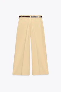 PANTALON JUPE-CULOTTE CEINTURE