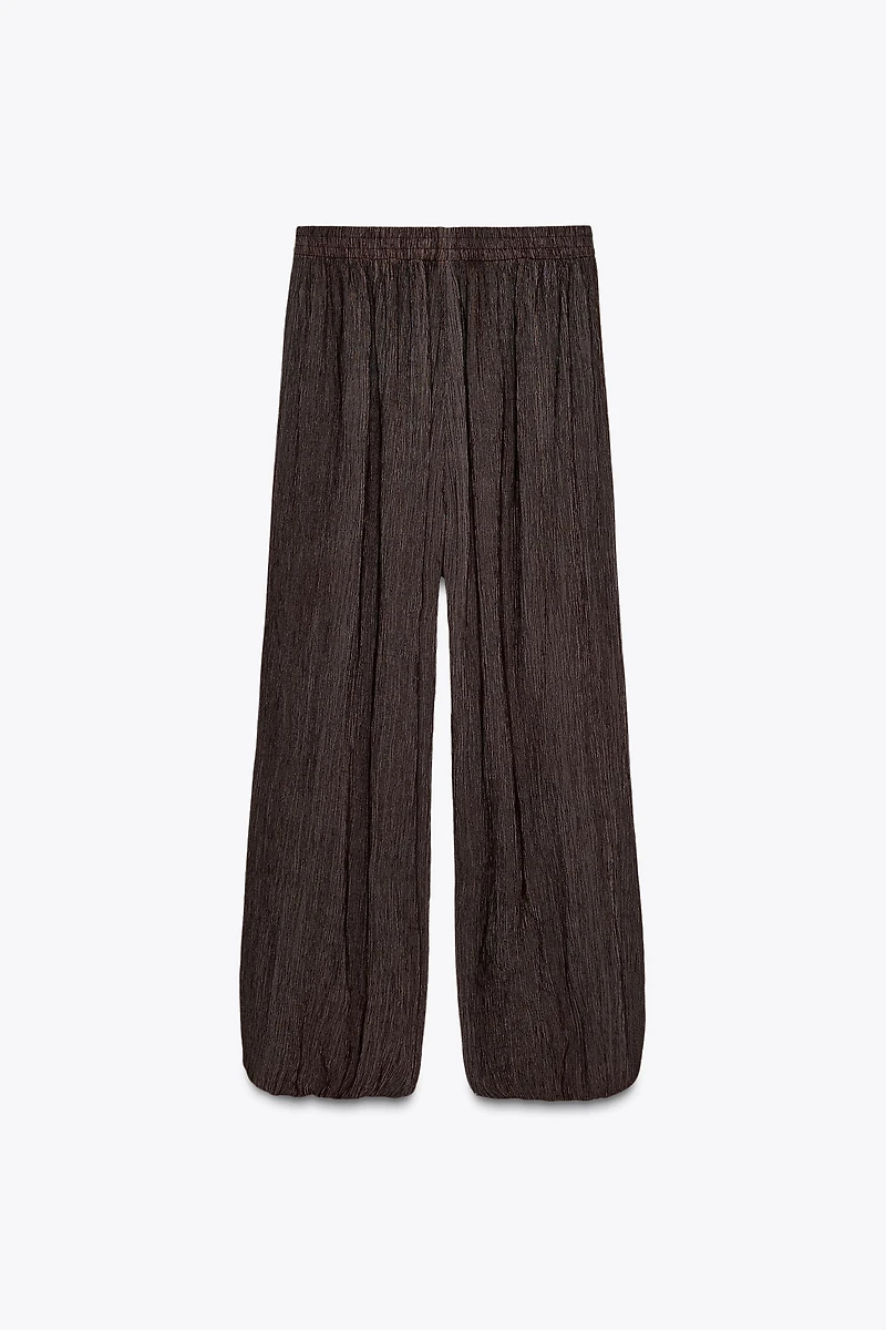TEXTURED BALLOON PANTS