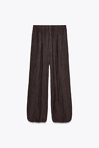 TEXTURED BALLOON PANTS
