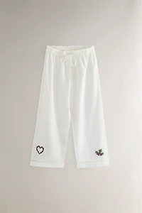 EMBROIDERED CHRISTMAS PANTS