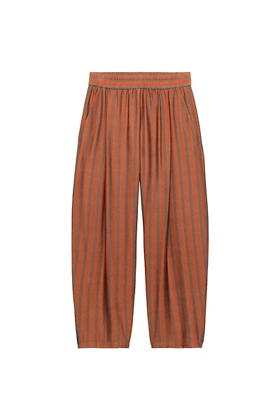 ELASTIC WAIST STRIPED PANTS