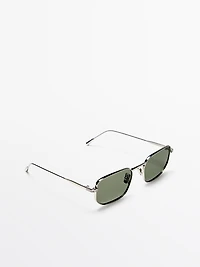 Square metal sunglasses