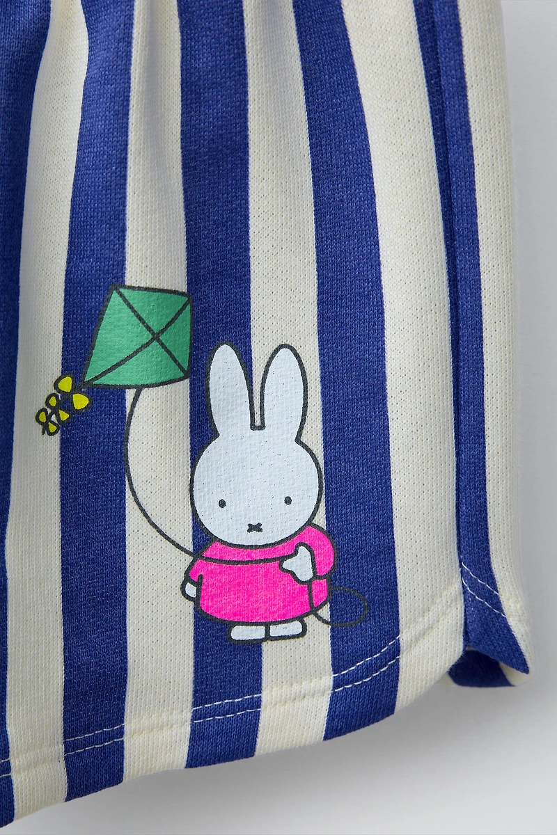 SHORT EN MOLLETON À RAYURES MIFFY™ MERCIS BV ©