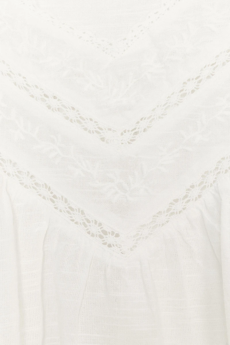 EMBROIDERED COTTON TOP