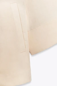 DOUBLE-BREASTED FRENCH SLEEVE BLAZER