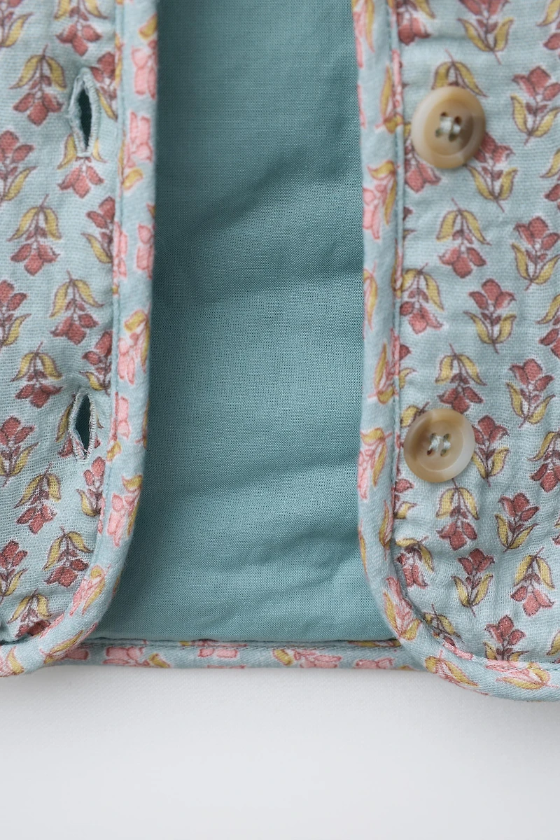 FLORAL QUILTED JACKET