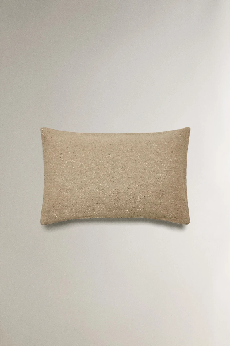 EMBROIDERED THROW PILLOW COVER