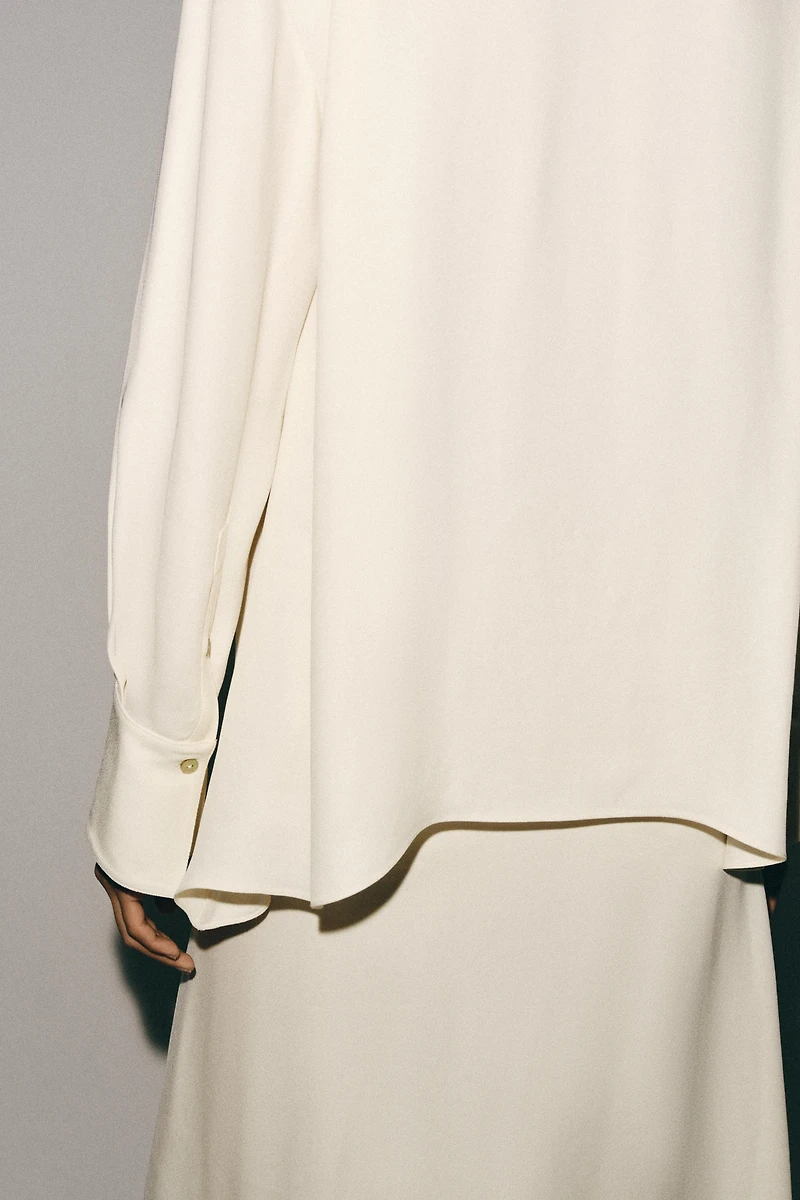 BLOUSE À NŒUD ET PLIS ZW COLLECTION