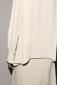 BLOUSE À NŒUD ET PLIS ZW COLLECTION