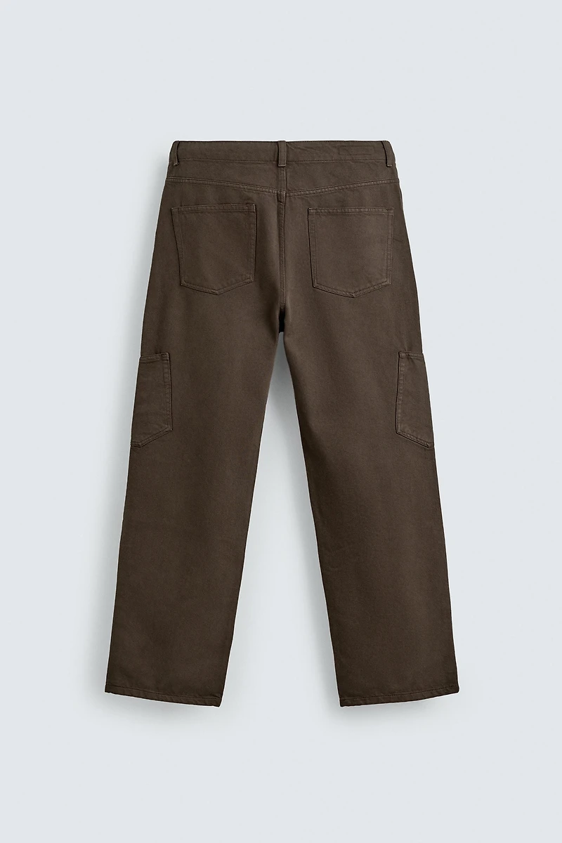 STRAIGHT FIT CARGO PANTS