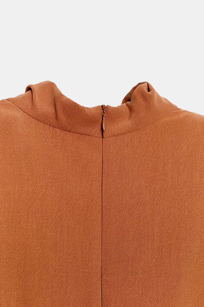 BELTED SHOULDER PAD JUMPSUIT