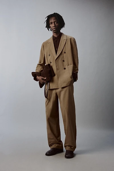 TECHNICAL WIDE FIT SUIT PANTS