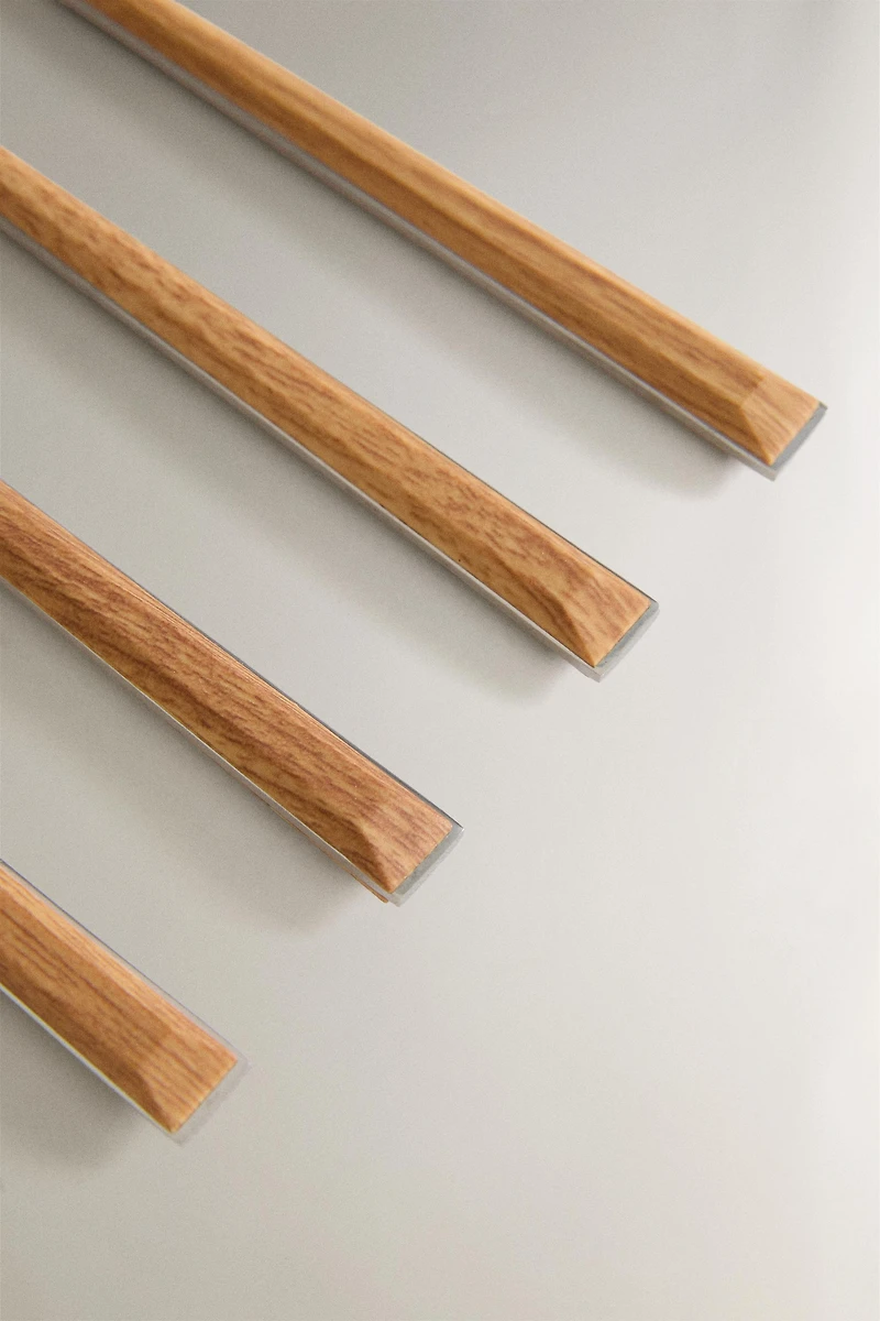 LOT DE 4 CUILLÈRES EFFET BOIS