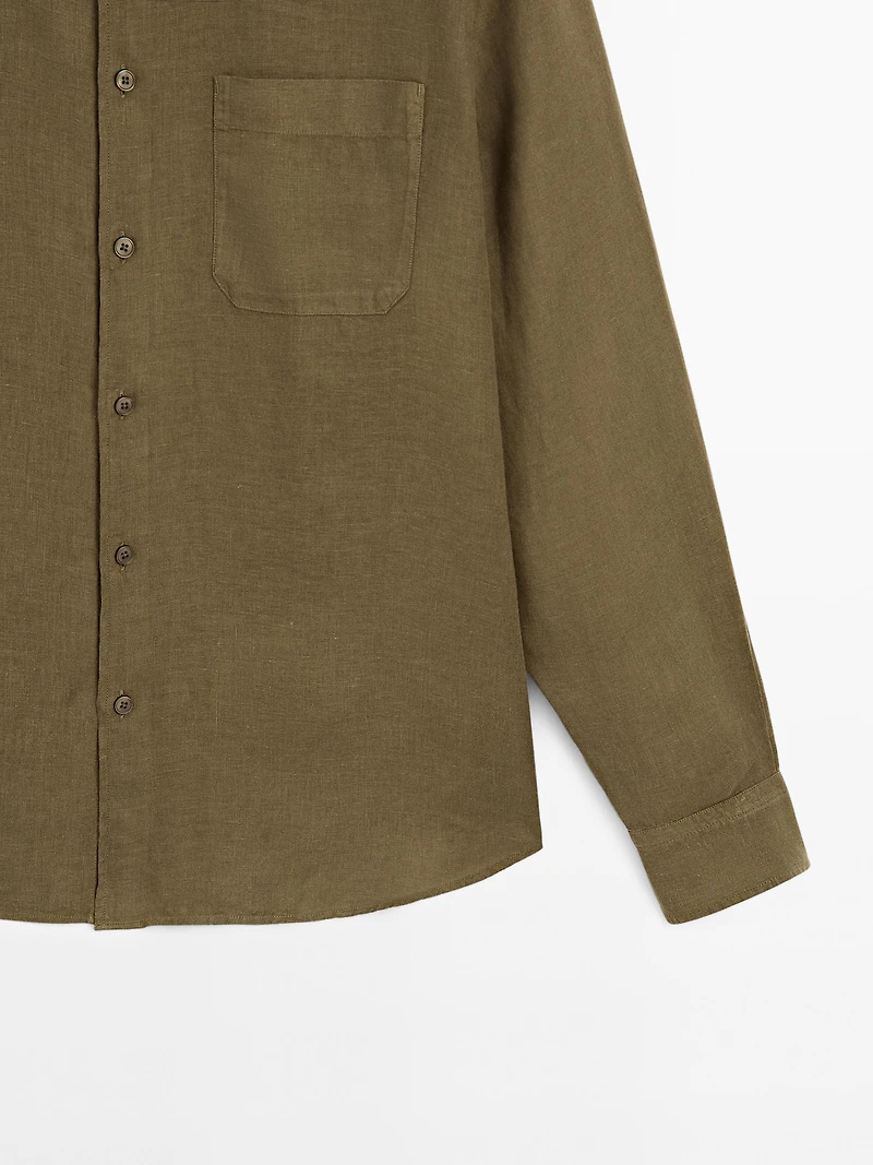 Regular fit shirt with pocket detail