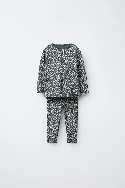 FLORAL TOP AND LEGGINGS SET