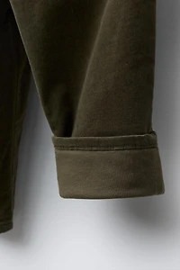 LINED FINE-WALED CORDUROY PANTS