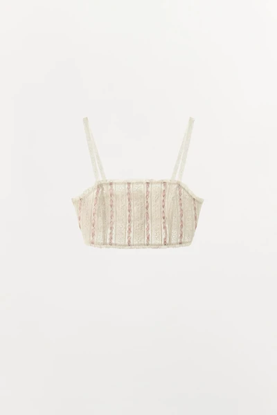 CONTRAST BOW CROP TOP